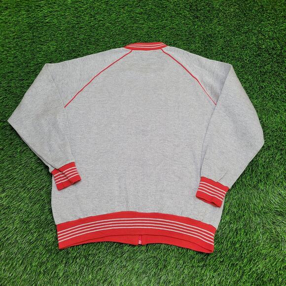 Vintage Champion OSU Track Jacket Large 22x26 Crop Ringer - Picture 2 of 12